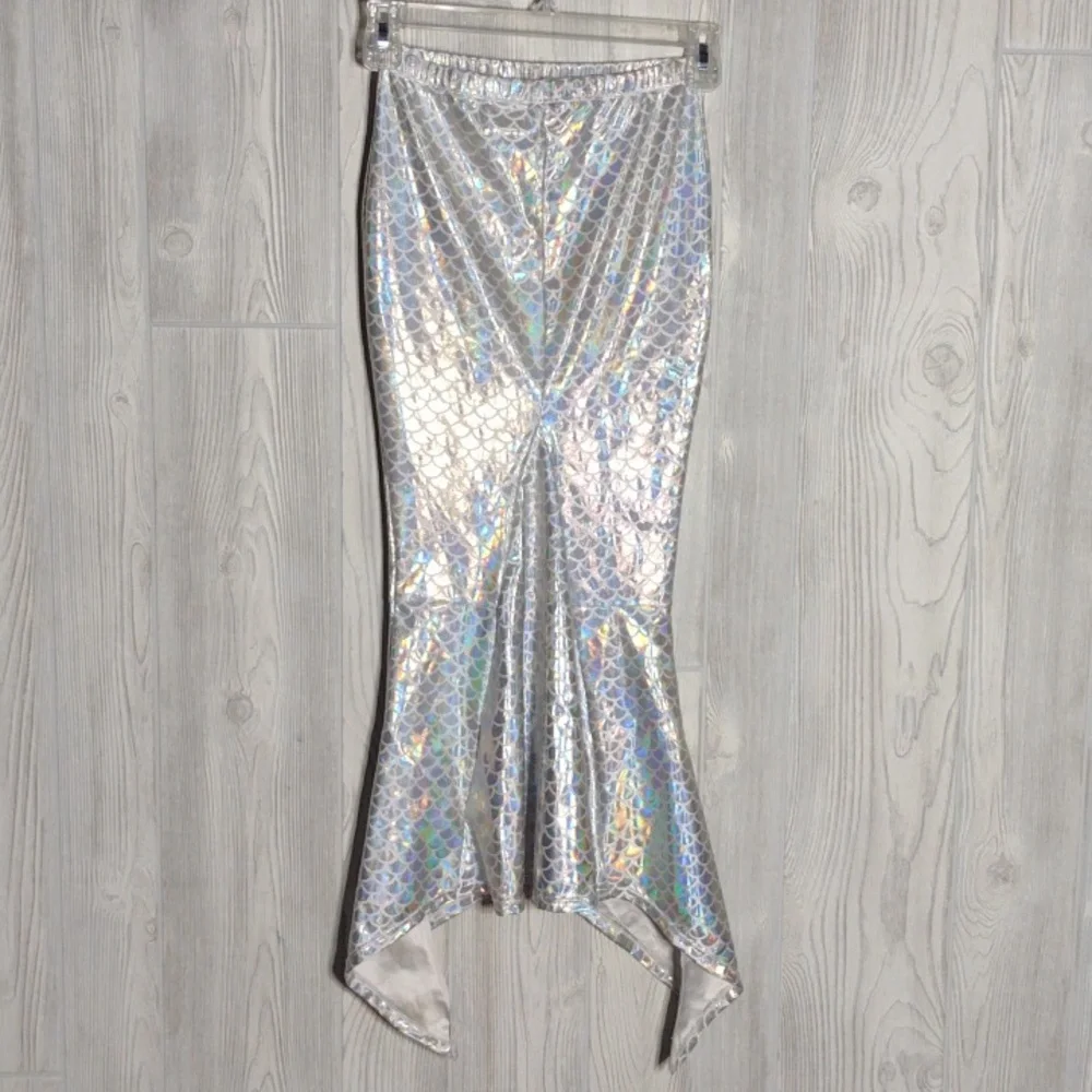Holographic 🌈 Silver Mermaid Skirt